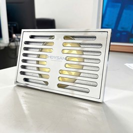 Phễu thoát sàn chống trào ngược CT-01 mặt 90x140, lắp ống D75, D90